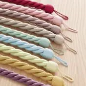 Rope Curtain Raspberry Tieback