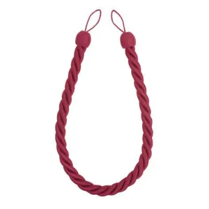 Rope Curtain Raspberry Tieback