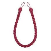 Rope Curtain Raspberry Tieback