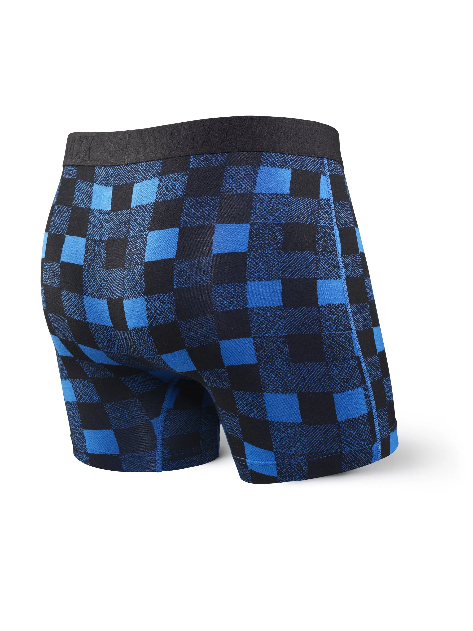 SAXX Vibe Boxer Modern Fit Royal Lumberjack Plaid