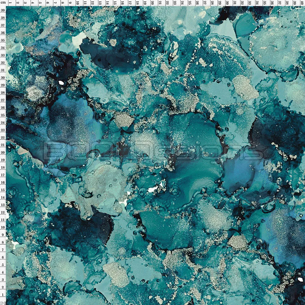 Spandex Holly Ink Teal