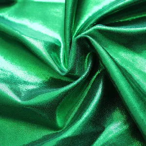 Spandex Metallic Solid Clover