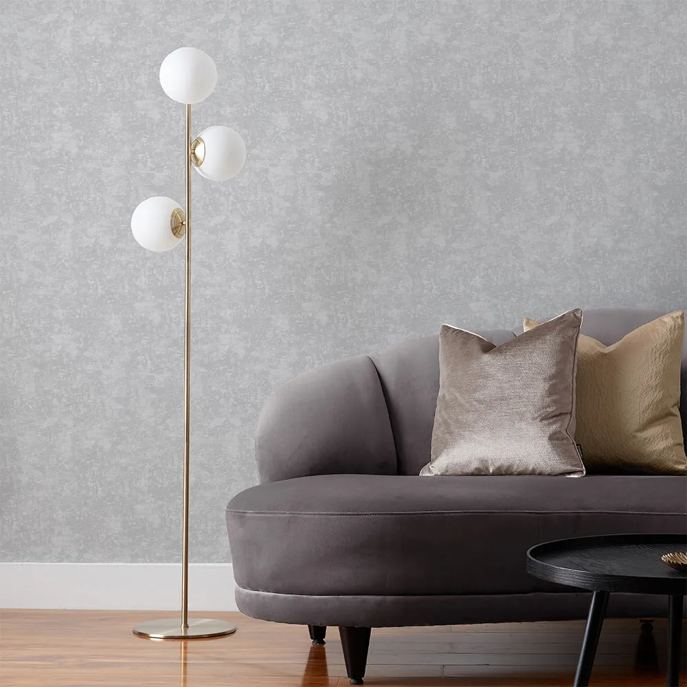 Symphony Vinyl Wallpaper Silver