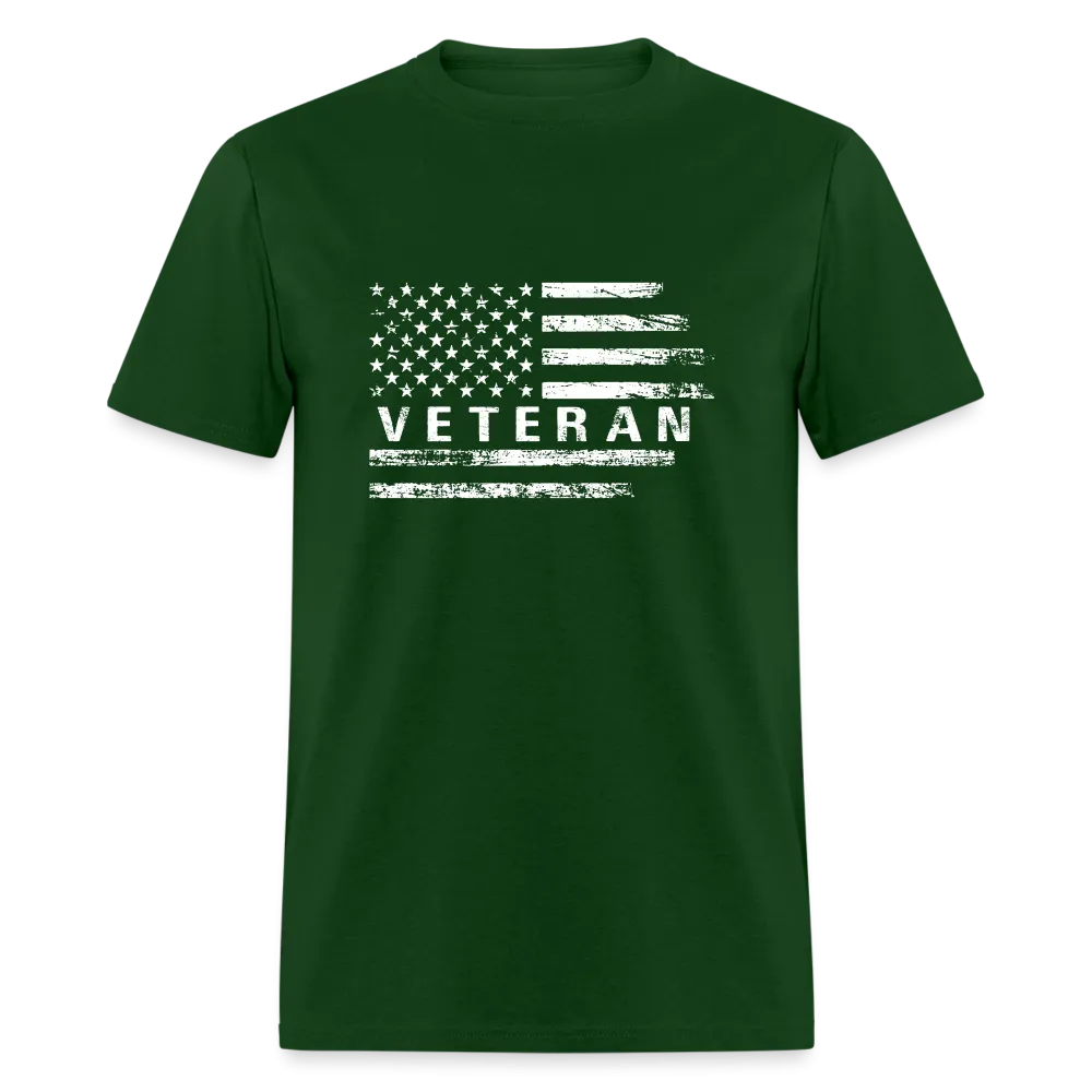 Veteran T-Shirt (White w/Flag)