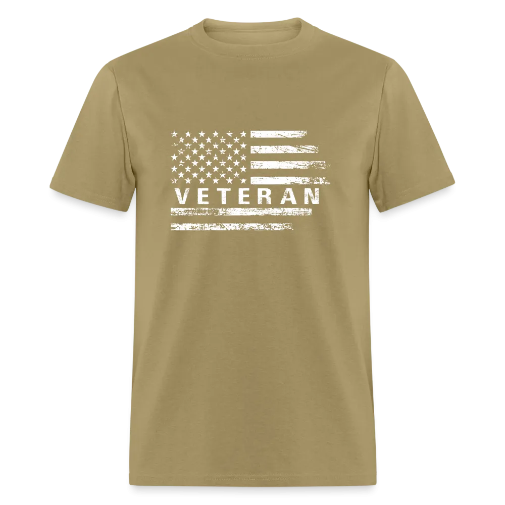Veteran T-Shirt (White w/Flag)