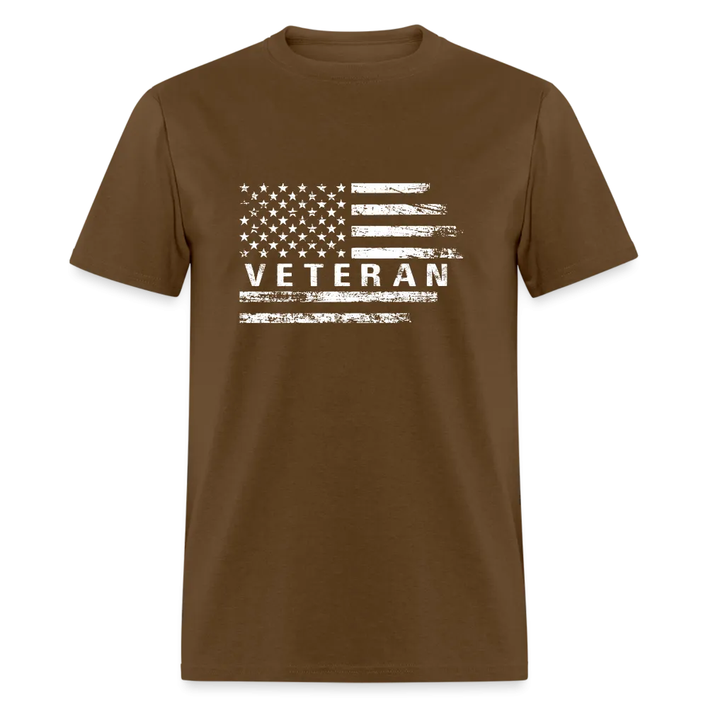 Veteran T-Shirt (White w/Flag)