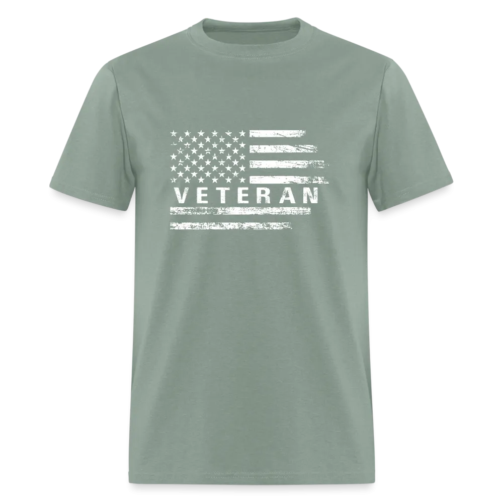 Veteran T-Shirt (White w/Flag)