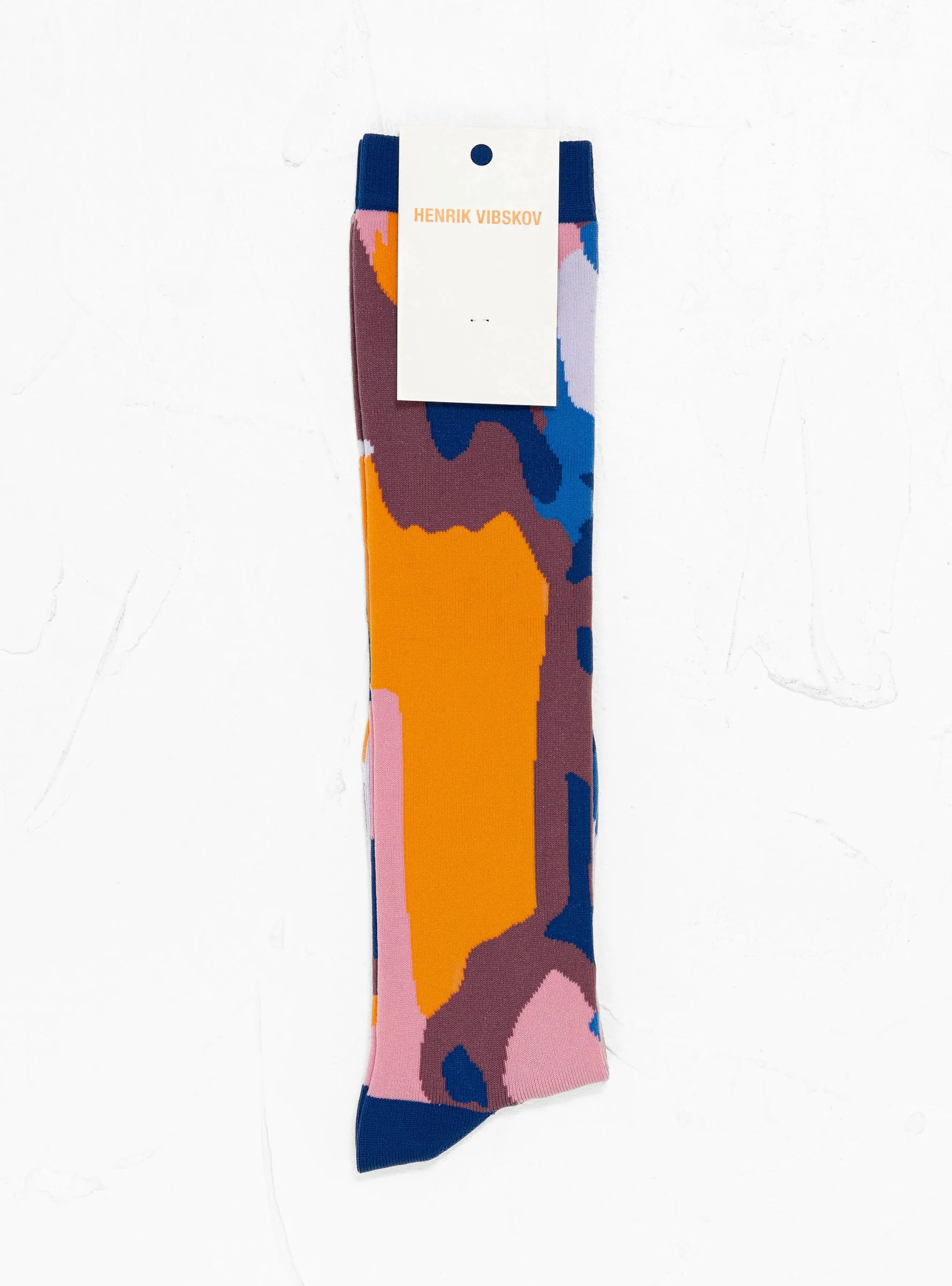Void Transparent Socks Femme Blue Orange