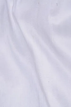 White Dupioni Silk Fabric